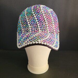 Pearl Studded Baseball Hat Cap.                                             W070